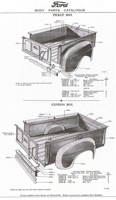 1949 Ford F1 Body Parts