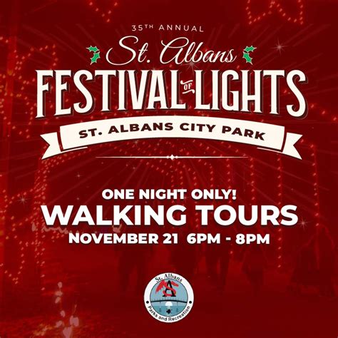 St. Albans Festival of Lights - Free Walking Tours - City of St. Albans, WV