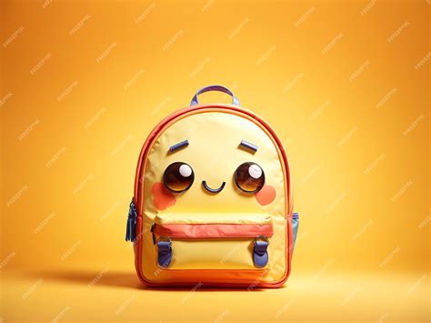 Premium Photo | A school backpack designed as a cartoon character