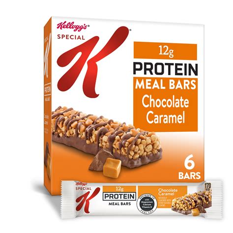 Kellogg's Special K, Protein Meal Bars, Chocolate Caramel, 6 Ct, 9.5 Oz - Walmart.com - Walmart.com