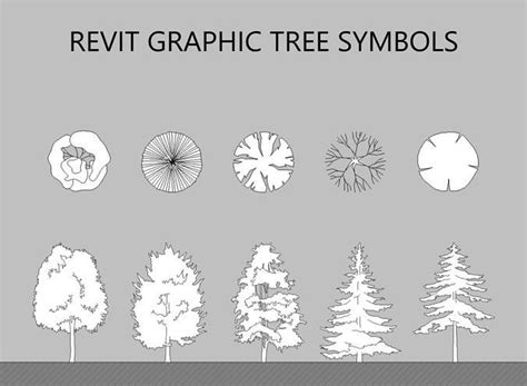 Tree Graphic Symbols - Revit Family Collection 3D model | CGTrader