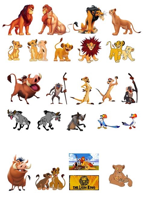 Buy 24 Stand Up The Lion King Themed Premium Edible Wafer Paper Cake Toppers Online at ...