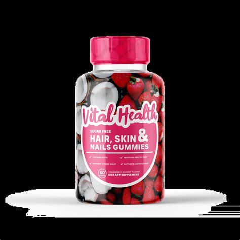 Vital Health Hair, Skin & Nails Gummies - Vitaminshop.ae