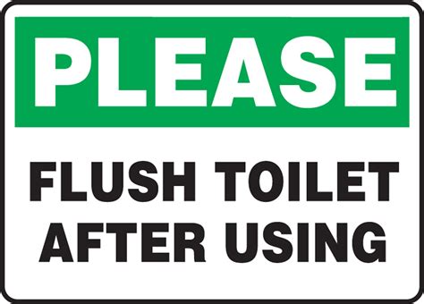 Flush Toilet Sign Clip Art