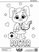 Doctor coloring Pages For kids sketch template