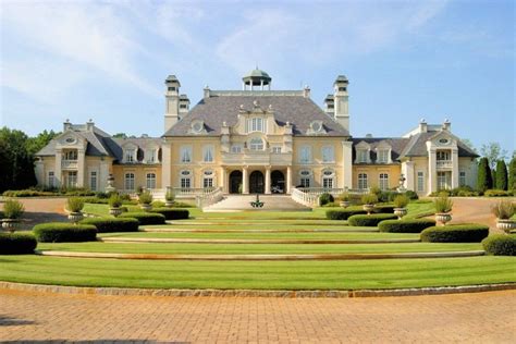 French style estate - front elevation | Mansions, Expensive houses, Mansions luxury