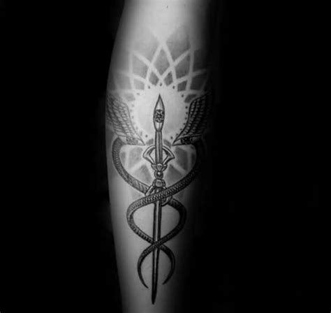 60 Caduceus Tattoo Designs For Men - Manly Ink Ideas