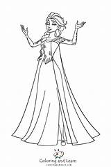 Princess Coloring Pages To Print Elsa sketch template
