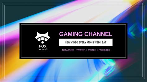 Neon Gaming YouTube Banner