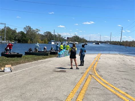 An airboat navy tended to the instant islands brought on by Hurricane ...