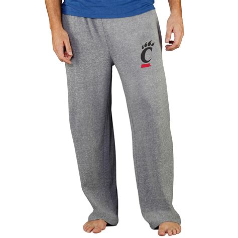 Men's Concepts Sport Gray Cincinnati Bearcats Mainstream Terry Pants