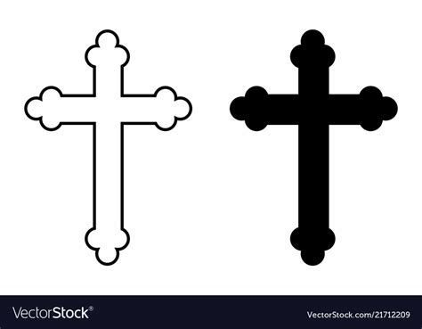 Black and white crosses Royalty Free Vector Image