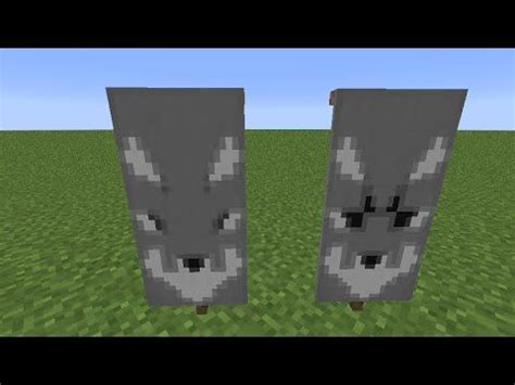 How to make a Wolf Banner in Minecraft! | Minecraft wolf, Minecraft blueprints, Minecraft banners