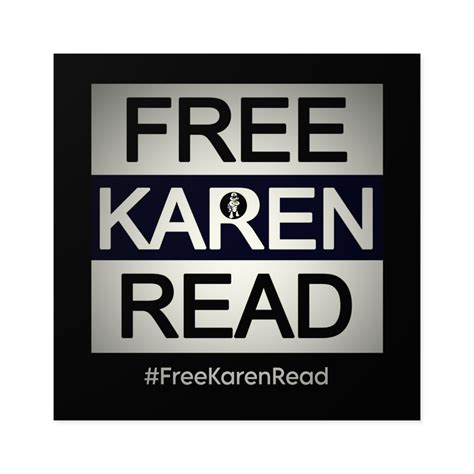 Free Karen Read - Square Vinyl Sticker - TB Daily News