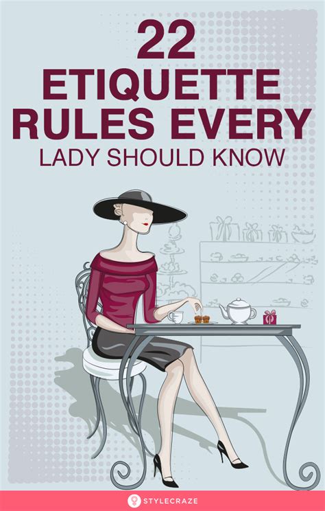 22 Etiquette Rules Every Lady Should Know | Etiquette and manners ...