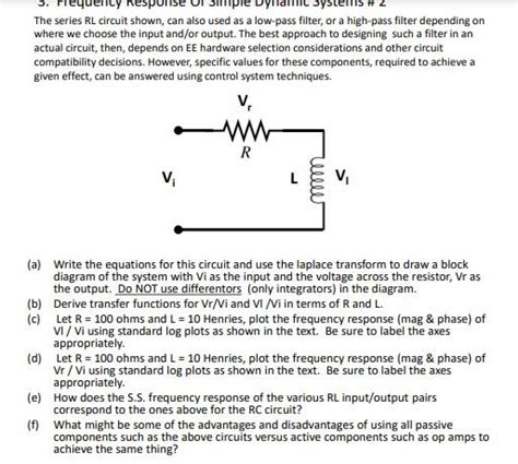 Solved The series RL circuit shown, can also used as a | Chegg.com