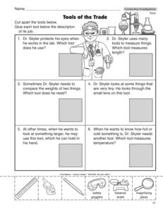 14 Best Images of Kindergarten Science Tools Worksheet - Free Kindergarten Social Studies ...