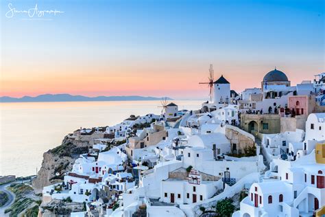 Photo of Santorini Greece during golden hour, oia HD wallpaper | Wallpaper Flare