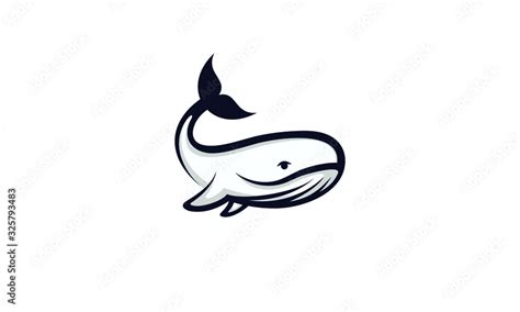 Creative whale logo symbol vector illustration Stock Vector | Adobe Stock