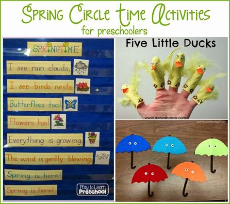 Spring Circle Time Lessons | Circle time activities, Preschool circle time activities, Preschool ...