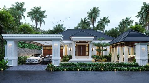 Desain Rumah Classic 1 Lantai Ibu Olivia di Aceh - Jasa arsitek desain rumah berkualitas, desain ...