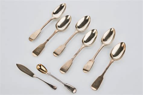 Set of Six Sterling Silver Spoons - Shapiro Auctioneers