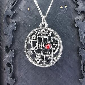 Seal Sigil of Andrealphus, Seals of Goetia With Gemstone of Your Choice, Goetic Demonology - Etsy