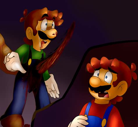 Luigi's Death by BaconBloodFire on DeviantArt