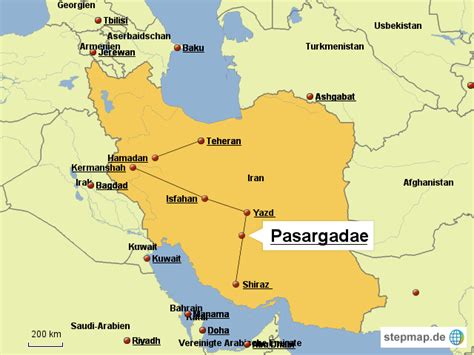 StepMap - pasargadae - Landkarte für Iran