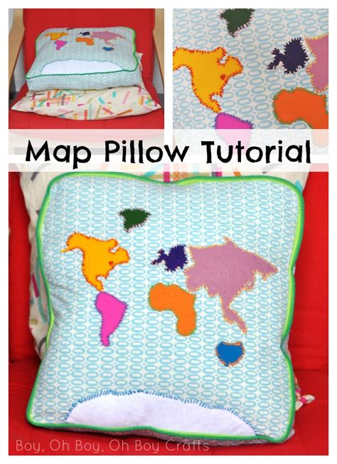 World Map Pillow Tutorial - The Daily Seam