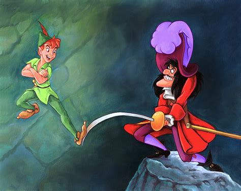 Peter Pan and Captain Hook by Randy Noble - The Pixie Dust Daily