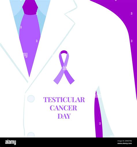 Testicular cancer awareness day ribbon cartoon illustration Stock Vector Image & Art - Alamy