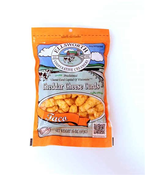 16 oz. Taco Flavor Natural Cheddar Cheese Curds | Ellsworth Cooperative ...