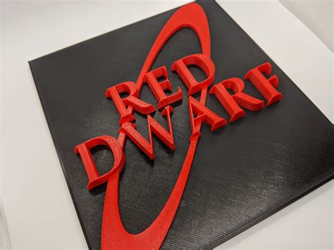 Red Dwarf Logo Sign Plaque Model Prop Replica Figurine | Etsy