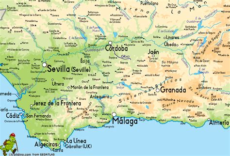 Andalucia Map Pictures and Information | Map of Spain Pictures and ...