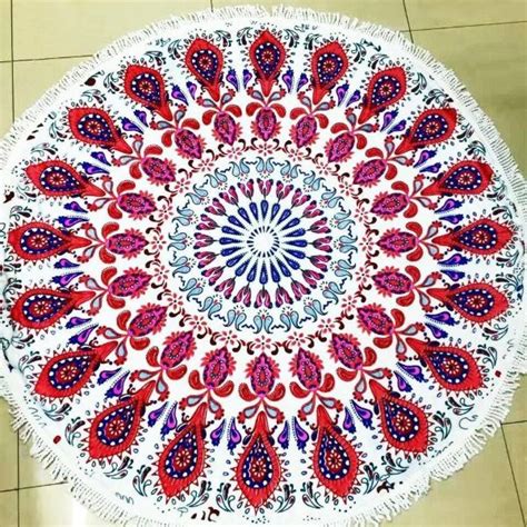 Round Mandala Microfiber Beach Towel – Yoga Mandala Shop