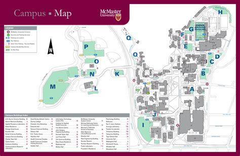 Map Campus - souscc - McMaster University