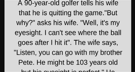 90 YEAR OLD GOLFER! (FUNNY STORY)