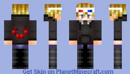 Cute Spider Hoodie Senpai Boy Minecraft Skin