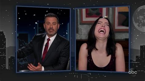 Daisy Ridley funny faces, being cute on Jimmy Kimmel Live! (2021/03/03 ...