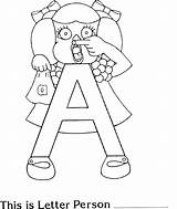 Letter People Coloring Pages  Tedy Printable Activities sketch template