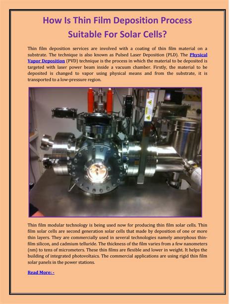 How Is Thin Film Deposition Process Suitable For Solar Cells? by Blue ...