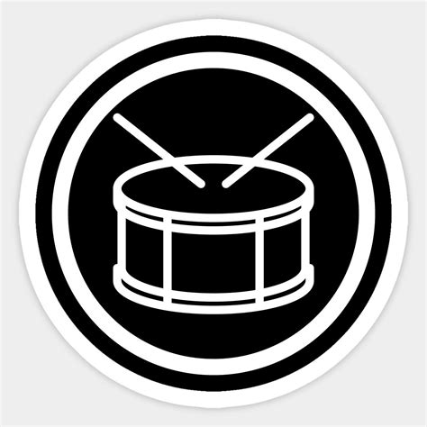 Snare Drum Drumline Band Logo - white by mixed-bag-merch | Drums, Band stickers, Snare drum