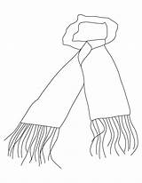 Scarf coloring pages sketch template