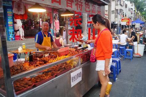 Shenzhen, China: a Street Food Editorial Image - Image of barbecue ...