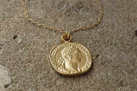 Gold Coin Necklace, Gold Pendant Necklace, Coin Jewelry, Delicate Gold Disc Necklace, Dainty ...