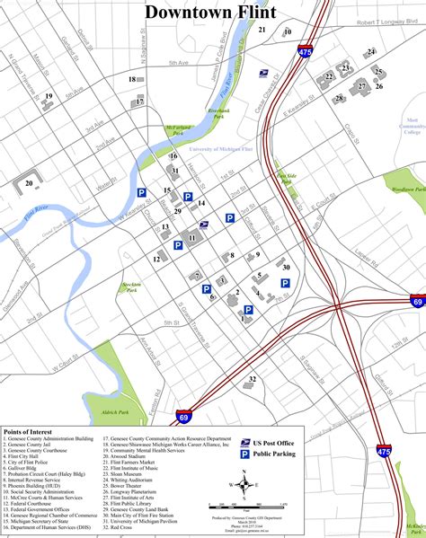 Flint Tourist Attractions Map - Ontheworldmap.com