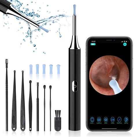 CAUTUM Ear Wax Removal with Camera, Earpicks Otoscope, 1080P Visual Wireless, 8 Count per Pack ...