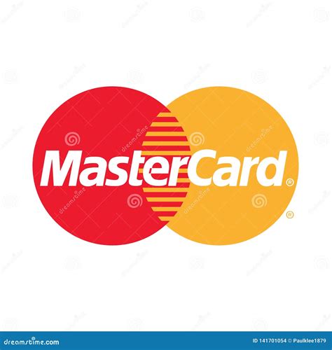 Mastercard Logo Vector Illustration Op Witte Achtergrond Redactionele ...