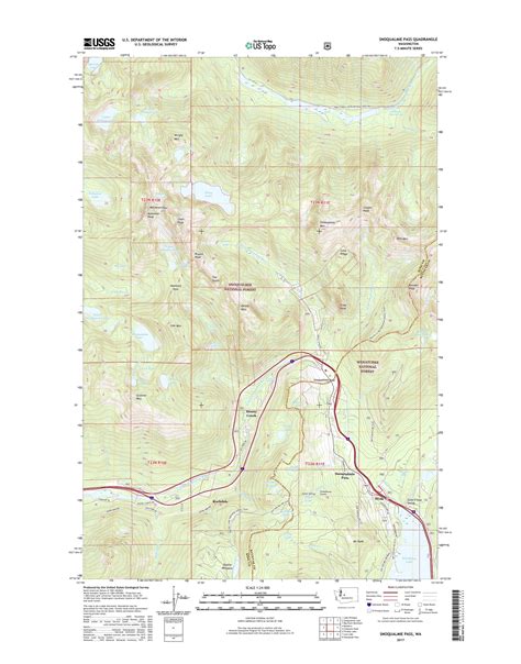 Snoqualmie Pass Contour Map